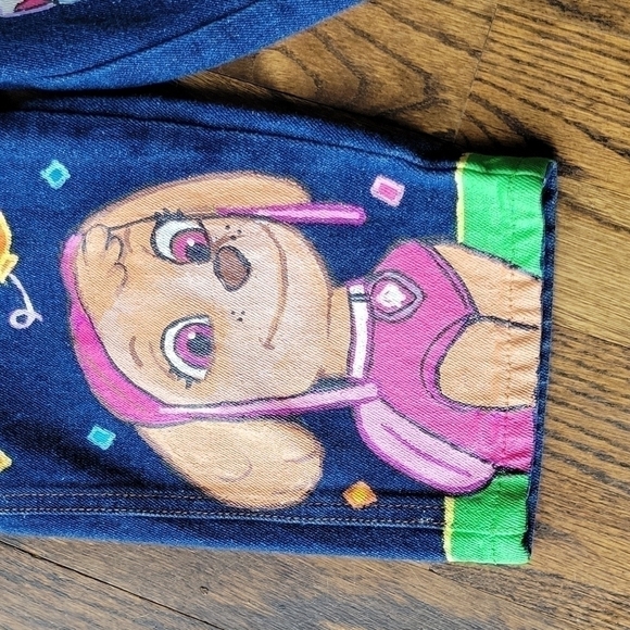 Levi's Jean Overall Paw Patrol Fabric Paint Denim Custom Toddler sz.2-5T Unisex - Picture 4 of 16
